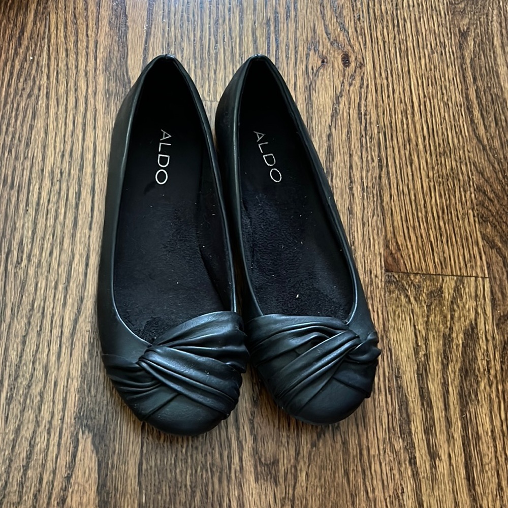 Black Aldo flats